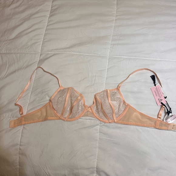 Playful Promises: Nola Toffee Diamanté studded bra size 32D - Picture 2 of 6